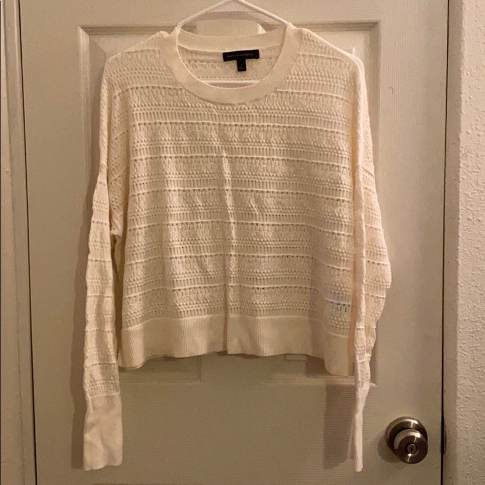 Banana republic cream sweater
